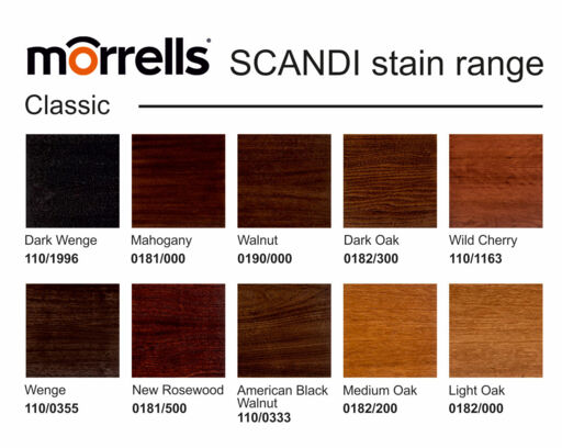 Morrells Scandi Wood Stain, American Black Walnut, 1L  thumb 2