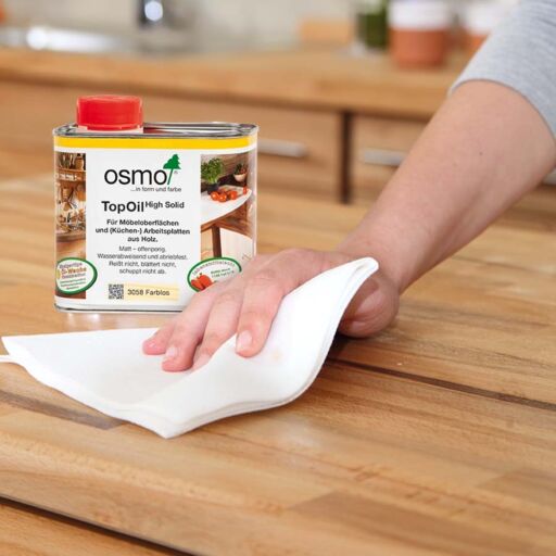 Osmo Top Oil, Wooden Worktop Oil, Acacia Matt Finish, 0.5L  thumb 3