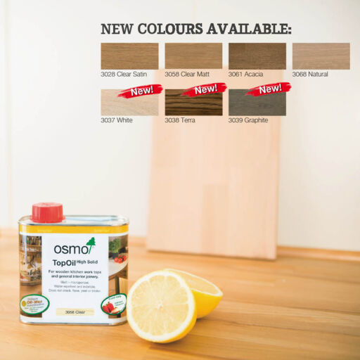 Osmo Top Oil, Wooden Worktop Oil, Acacia Matt Finish, 0.5L  thumb 2