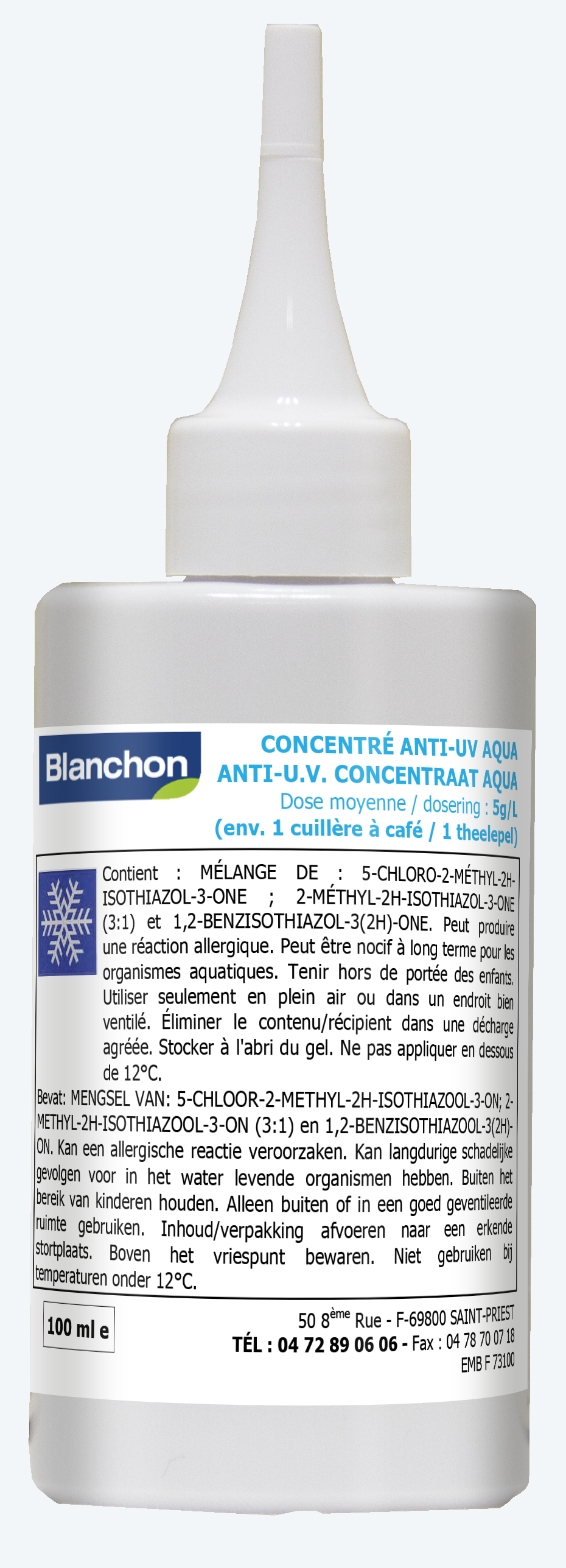 Blanchon Anti-UV Aqua Concentrated Agent, 100ml Image 1