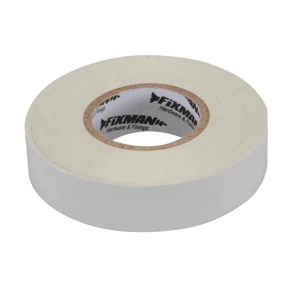 Fixman Insulation Tape, White, 19mm, 33m Image 1