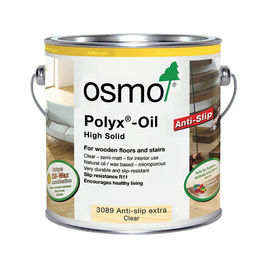 Osmo Polyx-Oil, Anti-Slip, Clear, Extra Clear Satin, 2.5L Image 1