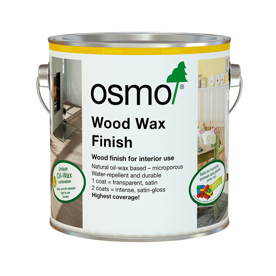 Osmo Wood Wax Finish Intensive, Pebble, 2.5L Image 1