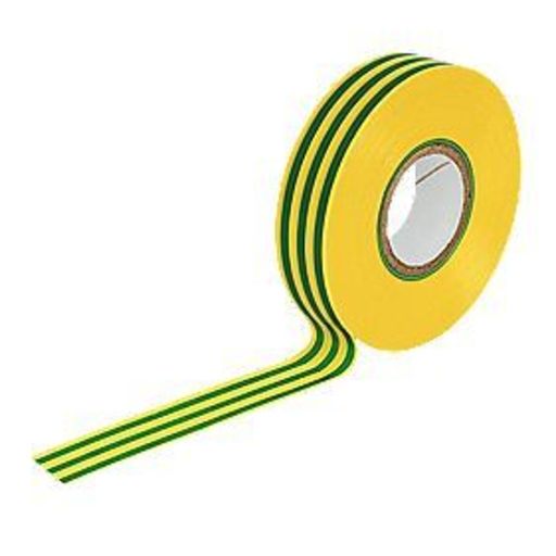 Insulation Tape, Green & Yellow, 19mm, 33m